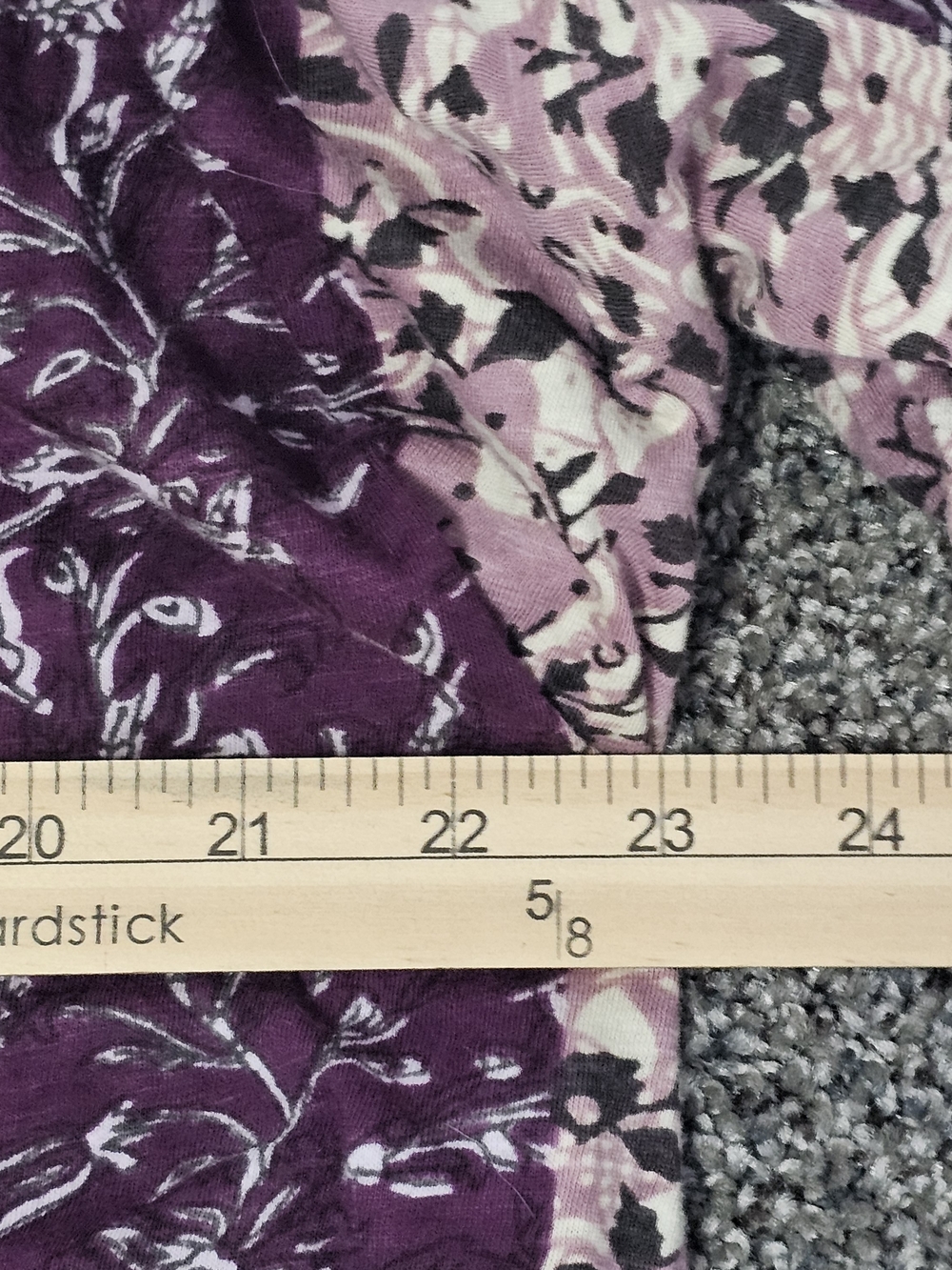 Rachel Zoe Purple Floral Cotton Split Neck Peasant Blouse Size L - Picture 6 of 9